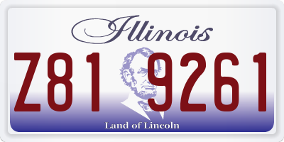 IL license plate Z819261
