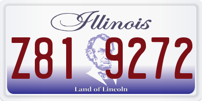 IL license plate Z819272