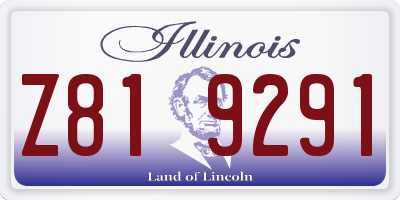 IL license plate Z819291