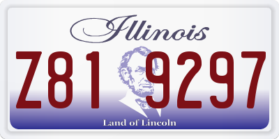 IL license plate Z819297