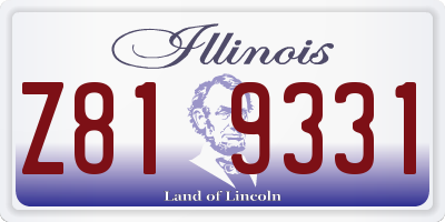 IL license plate Z819331