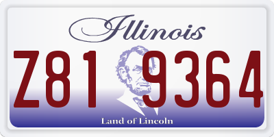 IL license plate Z819364