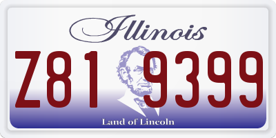 IL license plate Z819399