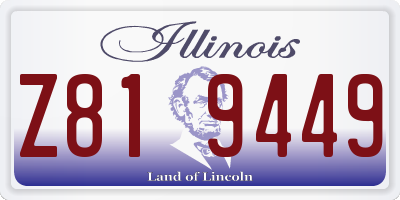 IL license plate Z819449