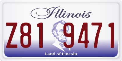 IL license plate Z819471