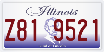 IL license plate Z819521