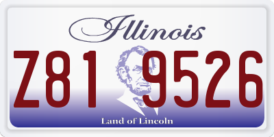 IL license plate Z819526