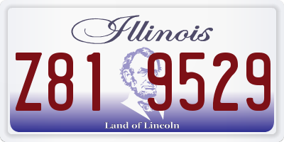 IL license plate Z819529