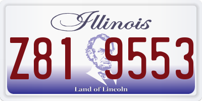 IL license plate Z819553