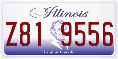 IL license plate Z819556