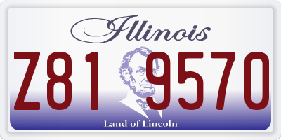 IL license plate Z819570