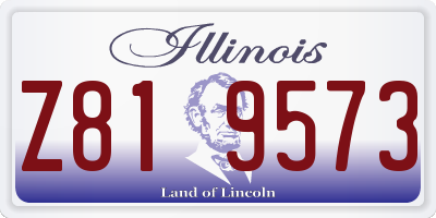 IL license plate Z819573