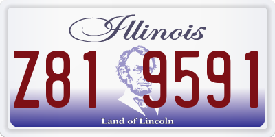 IL license plate Z819591