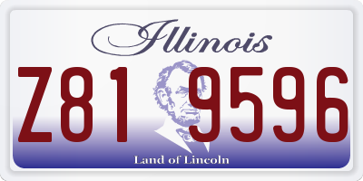 IL license plate Z819596