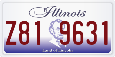 IL license plate Z819631