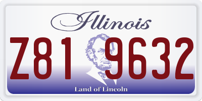 IL license plate Z819632