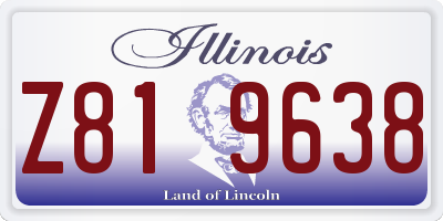 IL license plate Z819638