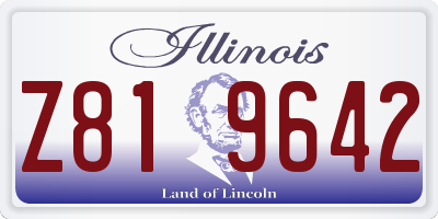 IL license plate Z819642