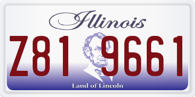 IL license plate Z819661