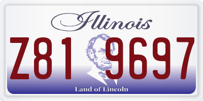 IL license plate Z819697