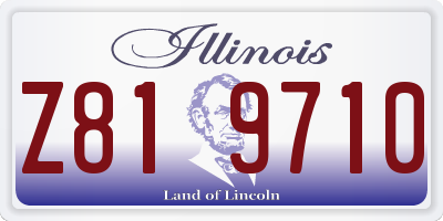 IL license plate Z819710