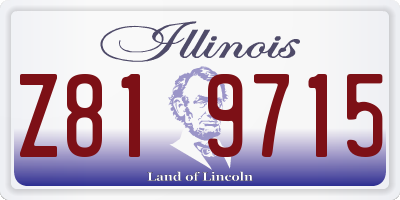 IL license plate Z819715