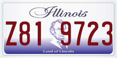 IL license plate Z819723