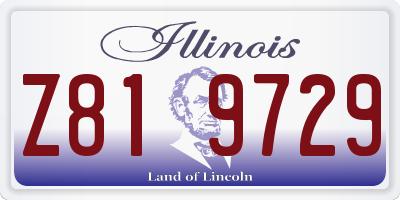 IL license plate Z819729