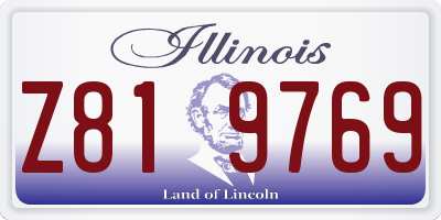 IL license plate Z819769