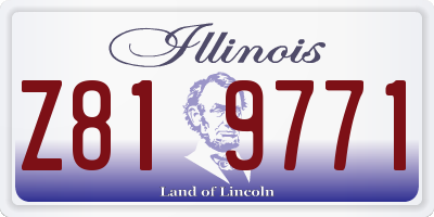 IL license plate Z819771