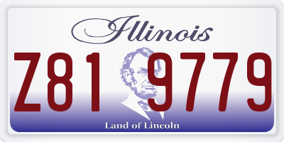 IL license plate Z819779