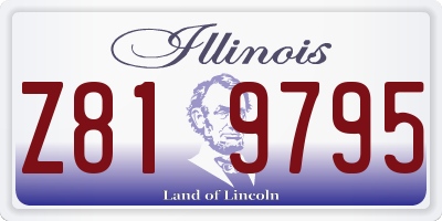 IL license plate Z819795