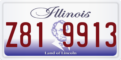 IL license plate Z819913