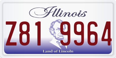 IL license plate Z819964