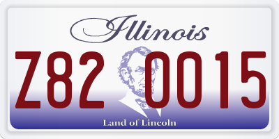 IL license plate Z820015