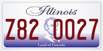 IL license plate Z820027