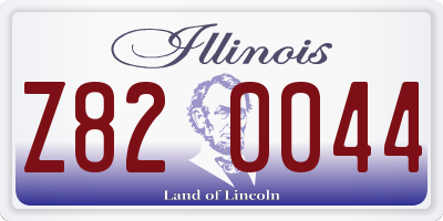 IL license plate Z820044