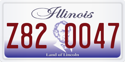 IL license plate Z820047