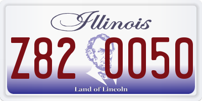 IL license plate Z820050