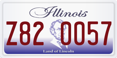 IL license plate Z820057