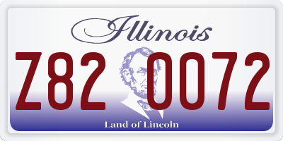 IL license plate Z820072