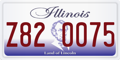 IL license plate Z820075