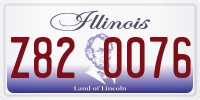IL license plate Z820076