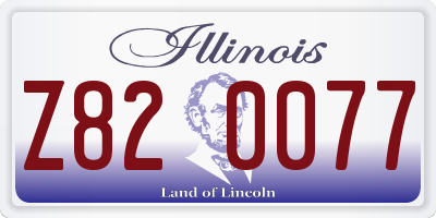 IL license plate Z820077