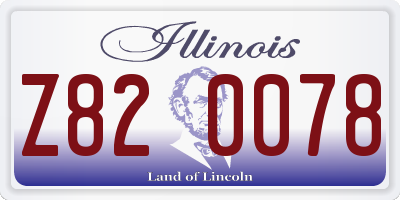 IL license plate Z820078