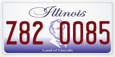 IL license plate Z820085
