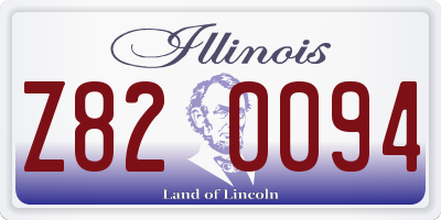 IL license plate Z820094