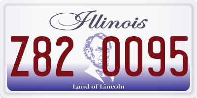 IL license plate Z820095