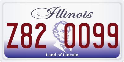 IL license plate Z820099