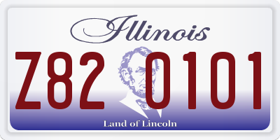 IL license plate Z820101